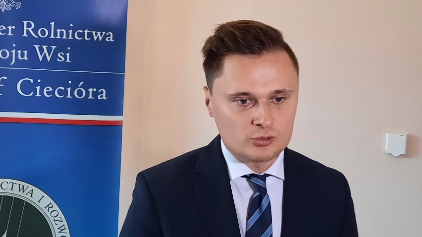 Krzysztof Ciecióra, wiceminister rolnictwa zapowiada zorganizowanie cyklu spotkań w Radomsku