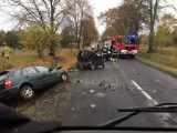 Wypadek w Stanisławowie Drugim. Zmarł kierowca smarta AKTUALIZACJA