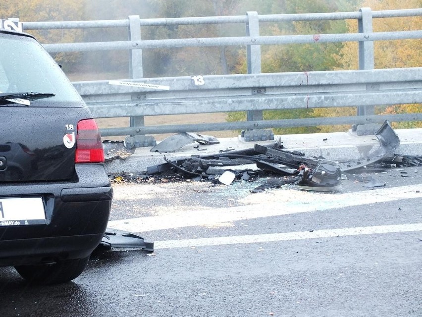 Wypadek na obwodnicy Kraśnika. Dwie osoby został ranne.