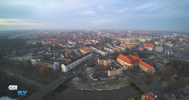 Tak wyglądał dzisiaj Kalisz o poranku z lotu ptaka