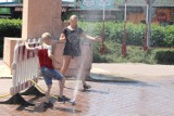 Kurtyna wodna stanęła na ulicy Kolska Szosa w Turku [ZDJĘCIA]