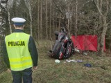 Tragedia pod Białym Borem. Zginęły dwie osoby [zdjęcia]