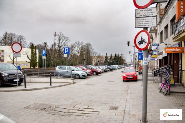 Wjazd na plac Narutowicza w Bełchatowie nie będzie możliwy