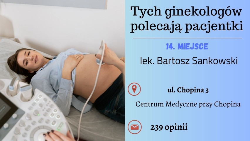 TOP 15 ginekologów w Bydgoszczy. Tych lekarzy polecają pacjentki [ranking ZnanyLekarz.pl]