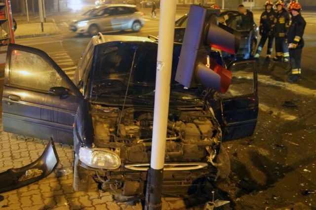 Wypadek na skrzyżowaniu ulic Nowy Świat i Ułańskiej w Kaliszu