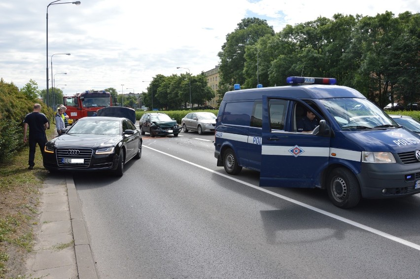 Kolizja na Piłsudskiego w Piotrkowie