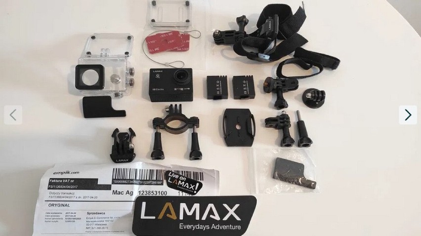 kamerka sportowa firmy Lamax