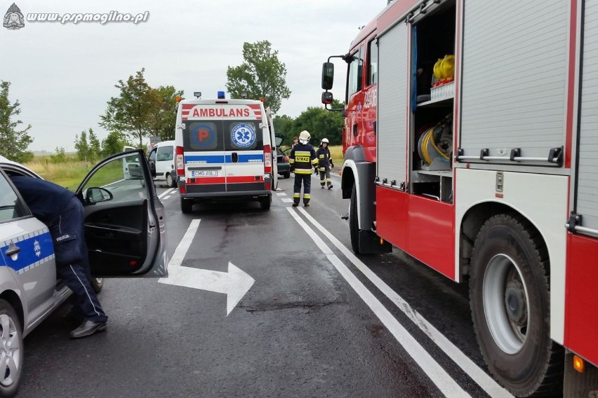 Wypadek koło Strzelna [ZDJĘCIA]