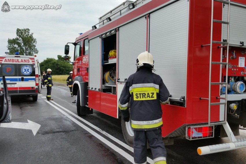 Wypadek koło Strzelna [ZDJĘCIA]