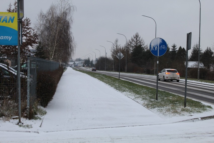 W Zamościu sypnęło śniegiem. Zobacz nasze zdjęcia