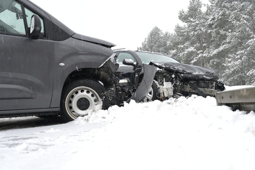 Wypadek trzech samochodów w Maruszy pod Grudziądzem