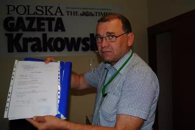 Zbigniew Dąbek doniósł na szpital do chrzanowskiej policji