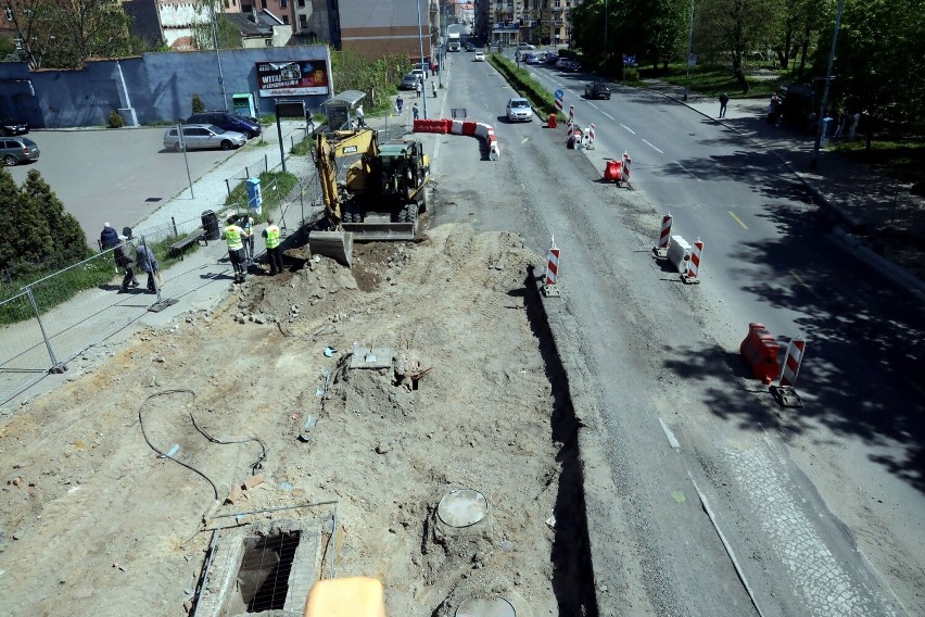 Przebudowa ulicy Pocztowej w Legnicy, zobaczcie aktualne zdjęcia