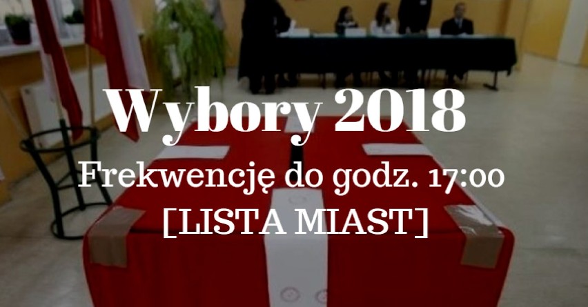 Wybory 2018 w woj. śląskim. Głosowanie zakończone, frekwencja do godz. 17:00 [WYNIKI]