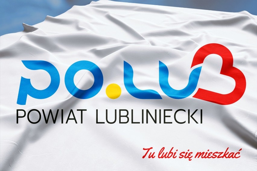 Logo powiatu lublinieckiego.