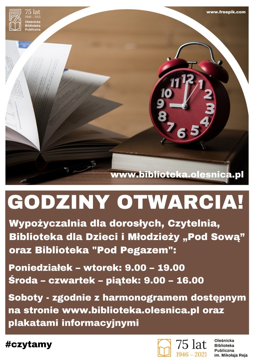 Oleśnicka Biblioteka Publiczna. Tak placówka będzie pracować do 14 marca
