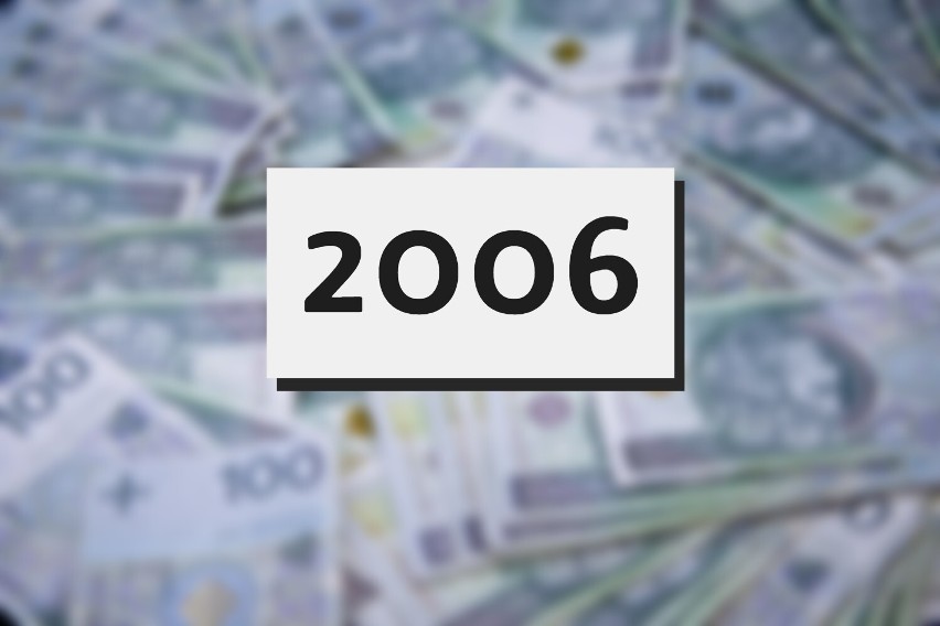 Rok 2006 - 0 osób z dochodem powyżej miliona złotych w...