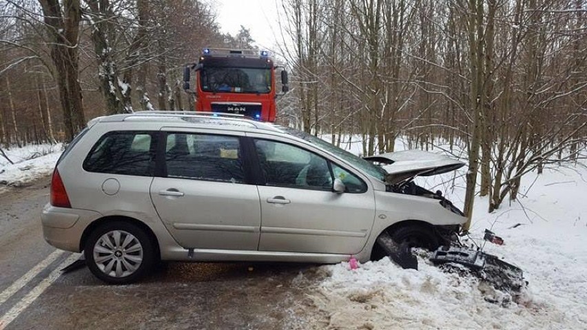 Wypadek na drodze Rybno - Opalino