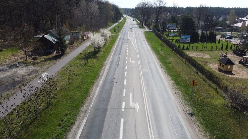 Trasa krajowa nr 80 między Bydgoszczą a Toruniem w Górsku