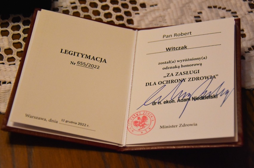 Szamotulanin wśród 23 osób z całej Polski uhonorowanych odznaką Ministra Zdrowia! 