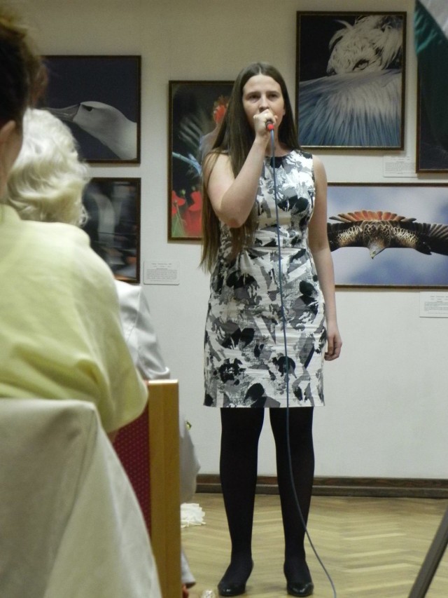 Olga Kosiarz podczas jednego ze swoich występów.