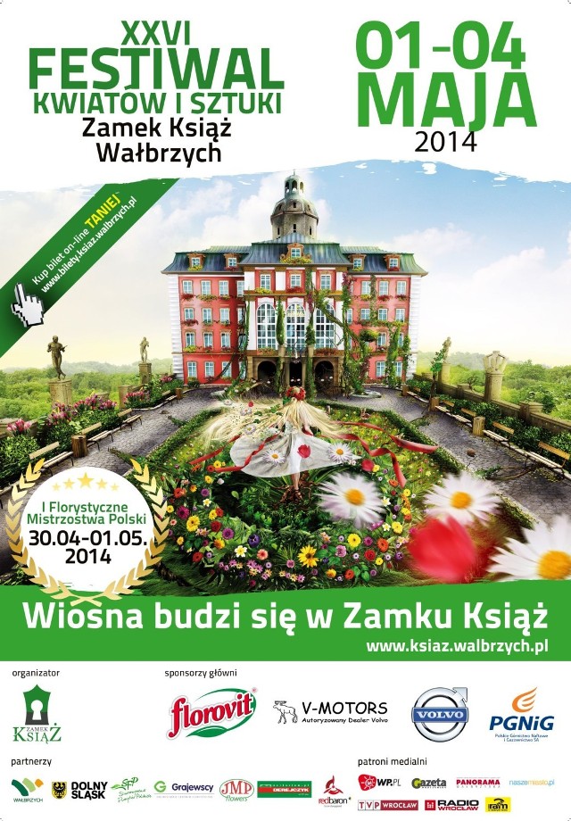 Festiwal Kwiatów i Sztuki w Zamku Książ 2014