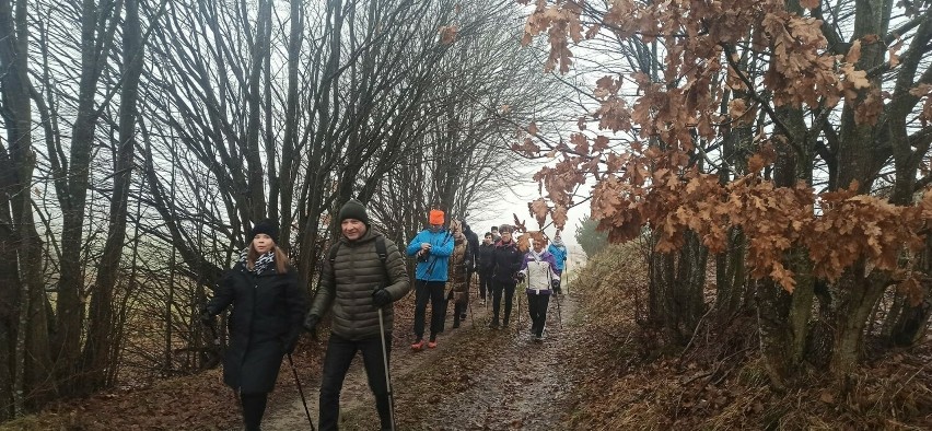 Grupa Drogołazy MJ powitała nowy rok marszem nordic walking