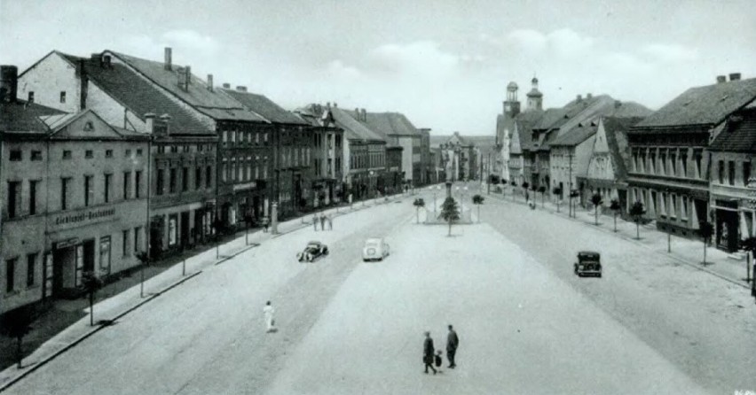 Baborów. Rynek przed 1945 rokiem.