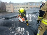 Witkowo: Zerwało dach w Zespole Szkół Ponadpodstawowych im. D. Chłapowskiego w naszym mieście - interweniowali strażacy