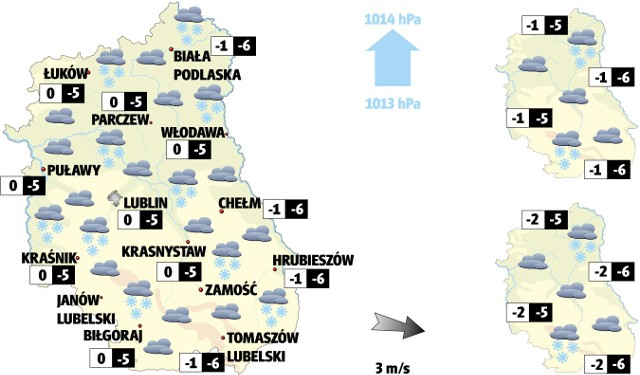 Pogoda w woj. lubelskim 20 lutego i w 2 kolejne dni