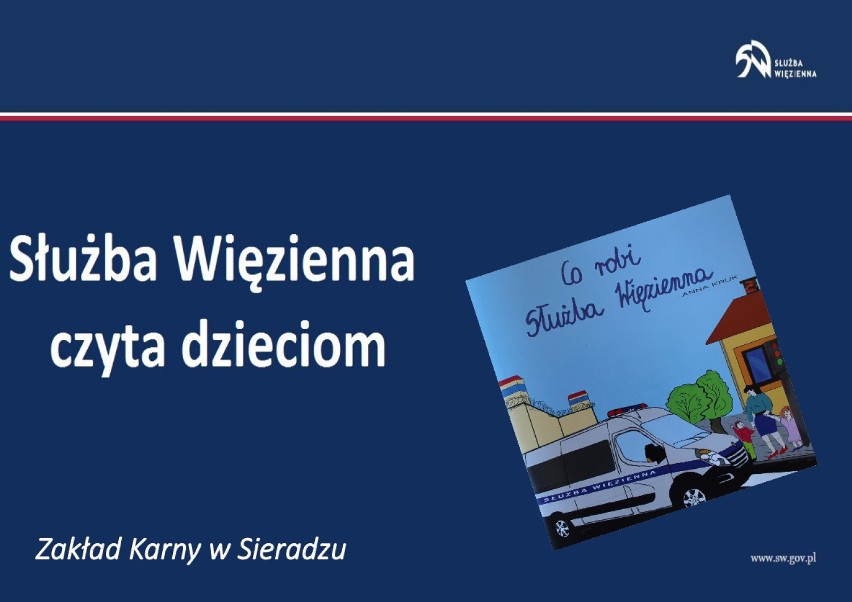 Funkcjonariusze służby więziennej z Sieradza czytają...