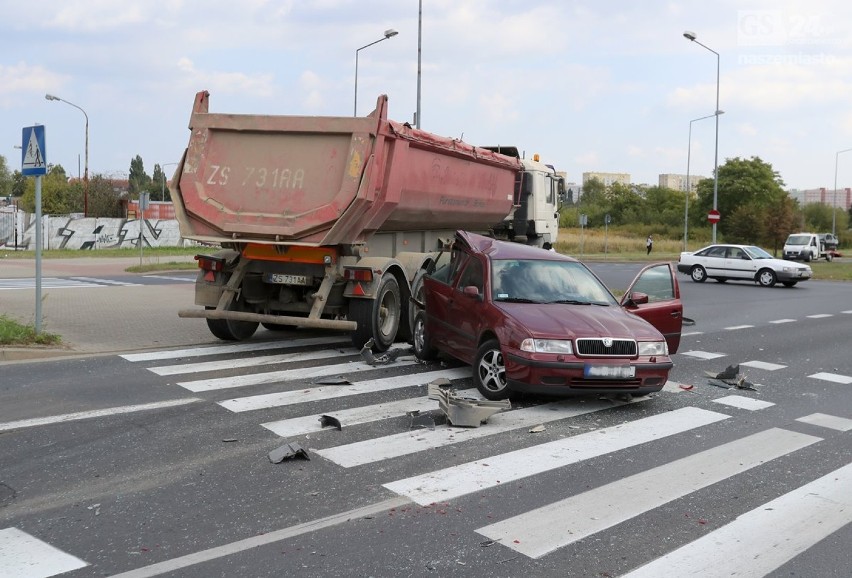 Wypadek na ul. Taczaka w Szczecinie. Tworzą się zatory