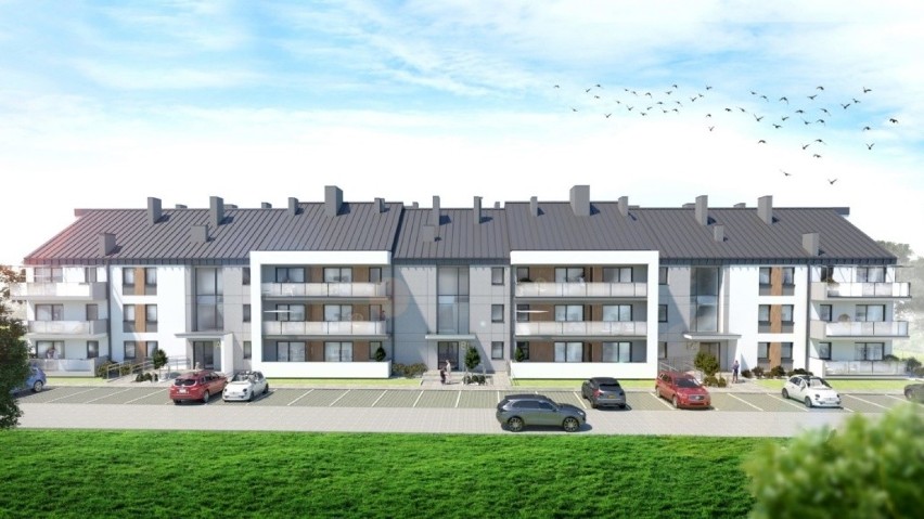 W Busku - Zdroju przy ulicy Młyńskiej powstają nowe mieszkania (ZOBACZ WIZUALIZACJE)