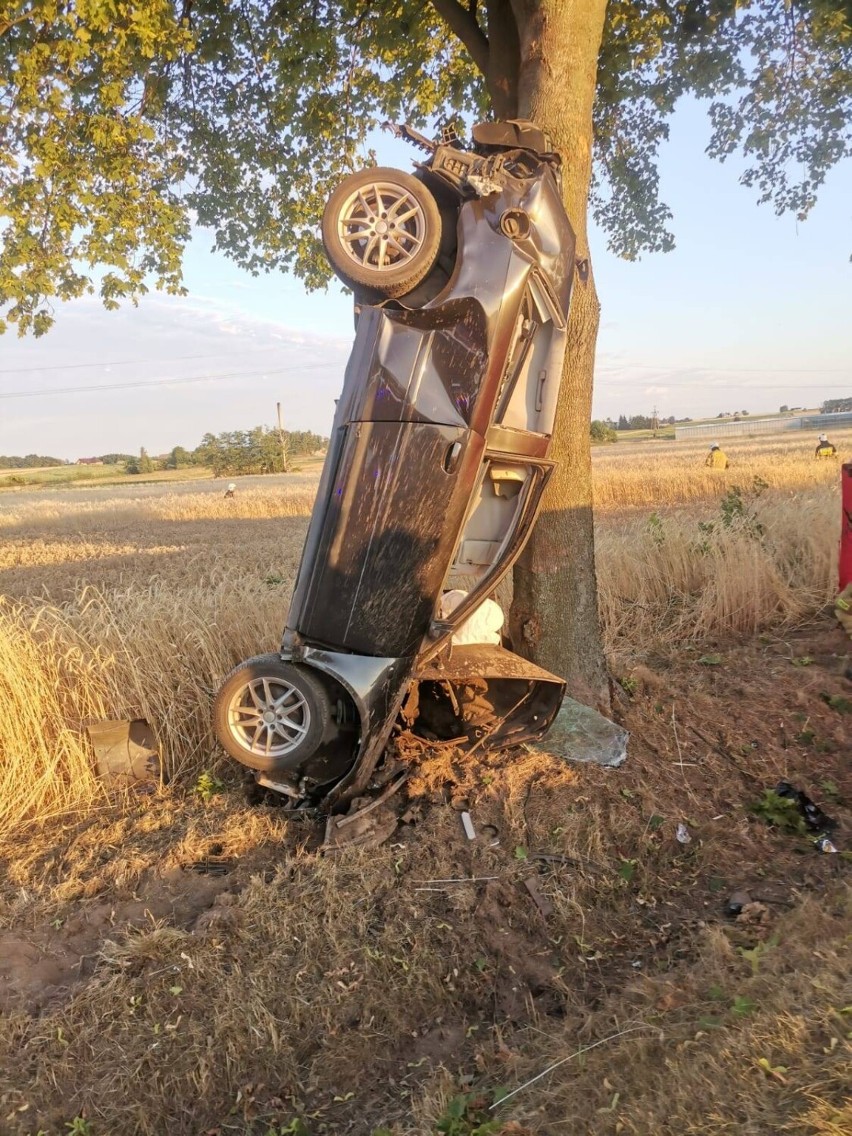 Tragiczny wypadek w Sierzchowie. Kierowca zginął na miejscu