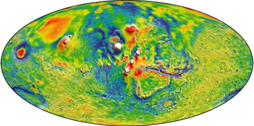 Dzięki nowej grawitacyjnej mapie Marsa możemy lepiej poznać jego wnętrze