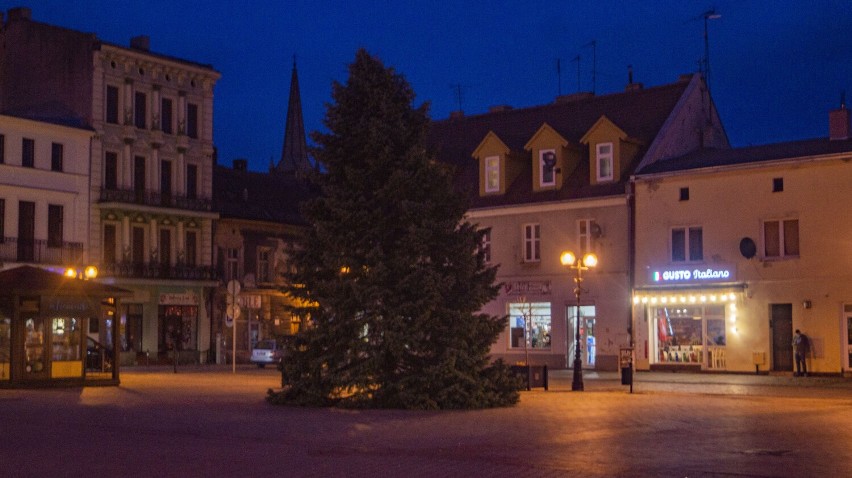 Choinka na Rynku w Inowrocławiu stanęła w tym roku 1 grudnia