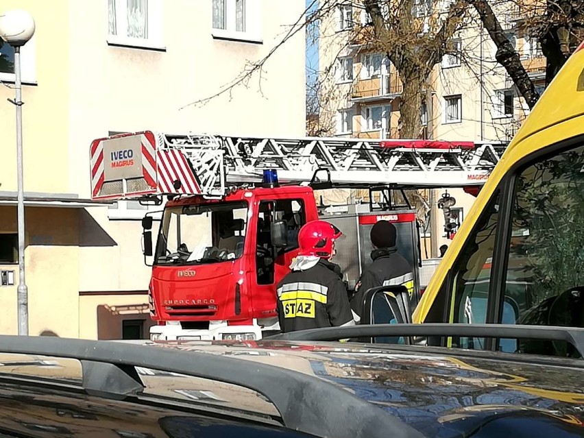 Służby ratunkowe wezwane do pomocy na ulicy Roosevelta