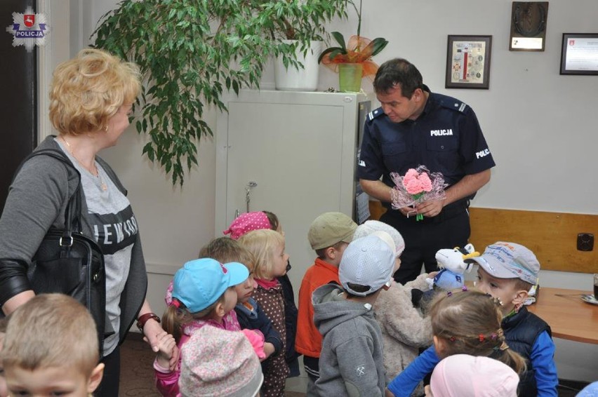 Wizyta przedszkolaków w KPP w Kraśniku