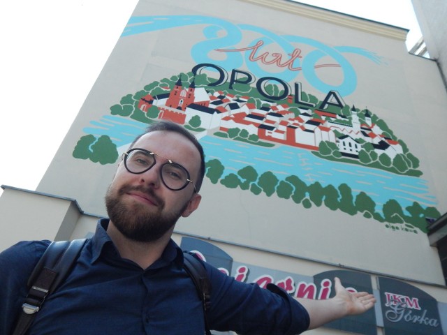 Mural przy ul. Krakowskiej w Opolu.