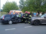 Groźny wypadek na skrzyżowaniu ul. Okrężna - Stodólna