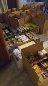 Zbiórka żywności Rodacy Bohaterom w Wejherowie. Pomogliśmy Polakom na Wschodzie