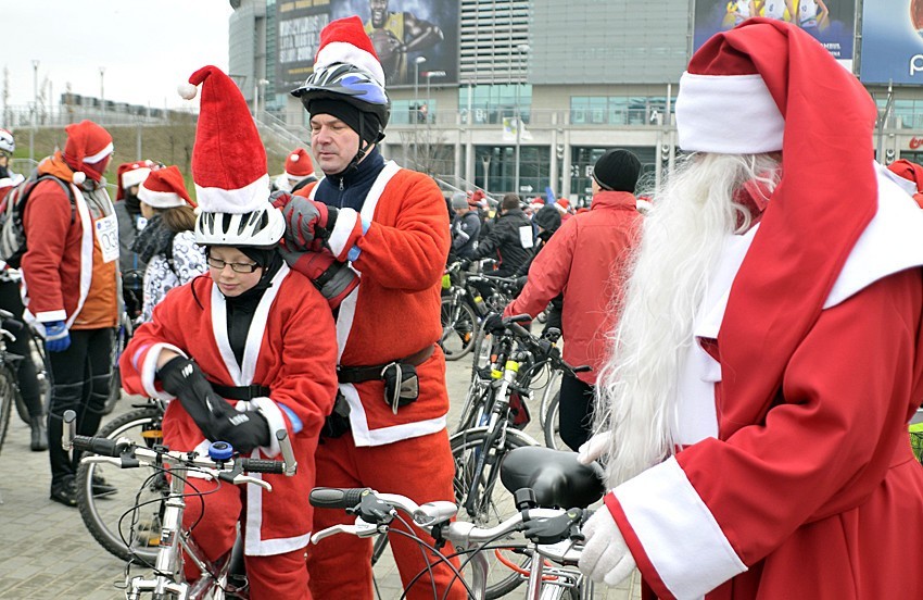 Takiej frekwencji Mikołajów na rowerach nikt się nie...