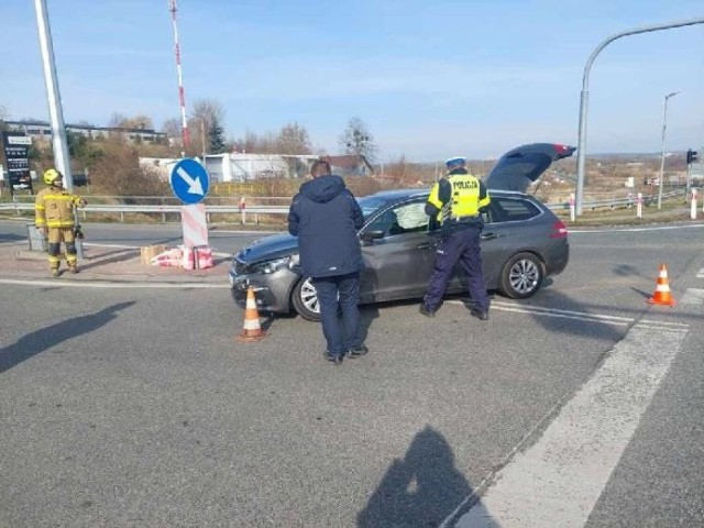 Do stłuczki doszło w pobliżu siedziby KP PSP Chełmno - na skrzyżowaniu ul. Łunawskiej i DK91