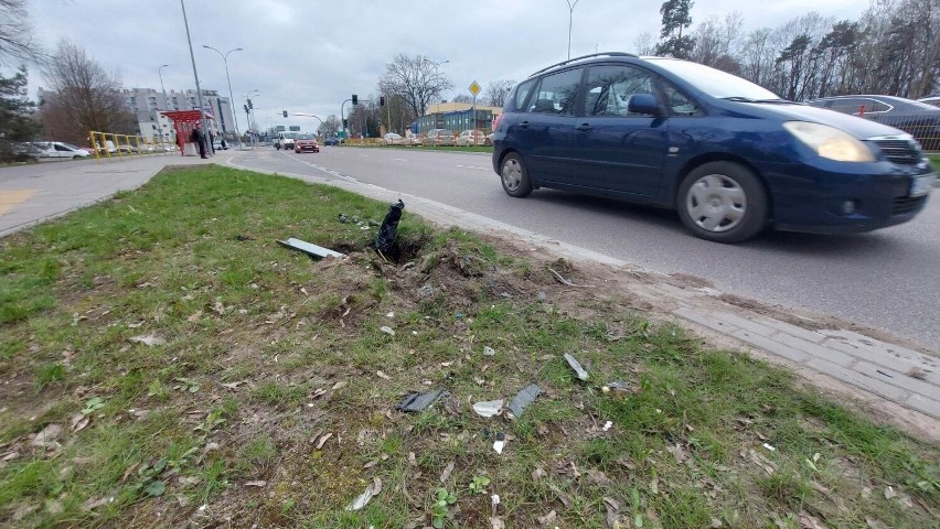 Do wypadku doszło na ul. Ciołkowskiego w Białymstoku obok...