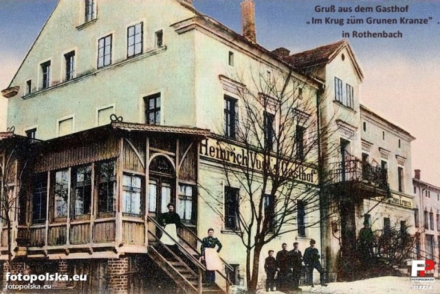 Boguszów - Gorce na starych zdjęciach jako niemiecki Gottesberg

Lata 1920-1935 , Restauracja "Zum grünen Kranz" - powojenny "Cichy Kącik" 