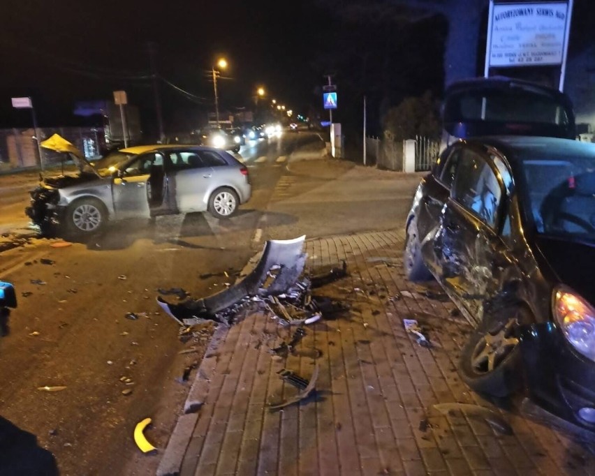 Wypadek na ulicy Zebrzydowickiej w Rybniku