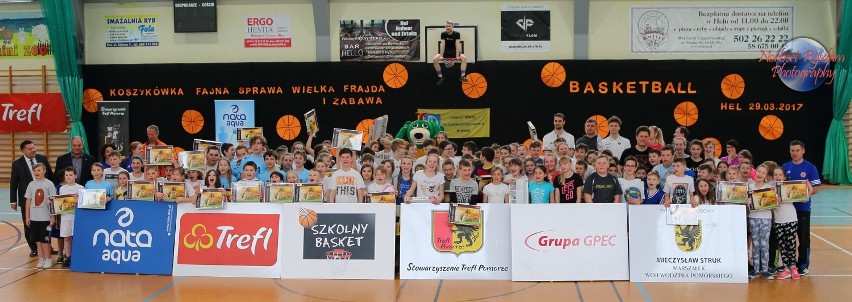 Szkolny Basket w Helu z Kacpą i Treflem Sopot
