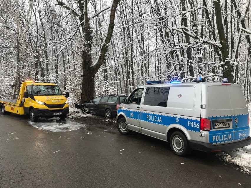 Wypadek na ulicy Mielęckiego w Mysłowicach