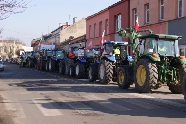 Protest rolników w Rawie Mazowieckiej