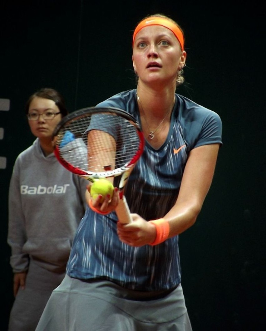 Na zdjęciu Petra Kvitova, najwyżej rozstawiona tenisistka na...